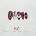 Santa's Sweetheart – Christmas Press On Nails
